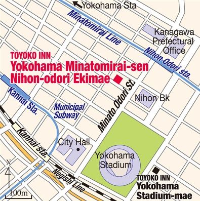 Toyoko Inn Yokohama Minatomirai-Sen Nihon-Odori Ekimae Zewnętrze zdjęcie
